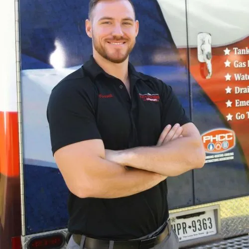 Forrest Johnson, plumber at The Katy Plumbing Company