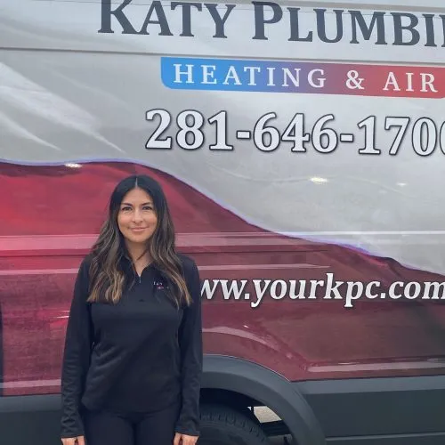 Lucia Gosline, office team member at The Katy Plumbing Company