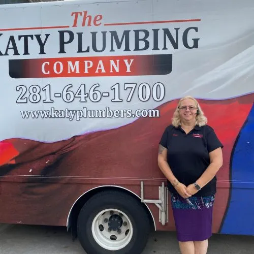 Mandy Andrews, office team member at The Katy Plumbing Company