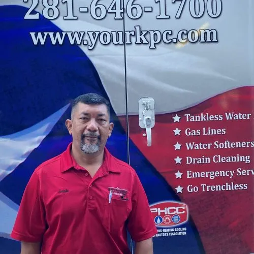 Miguel Garcia, plumber at The Katy Plumbing Company