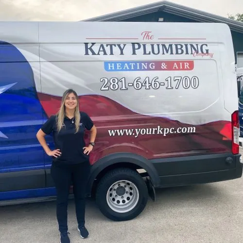 Rebecca Toman, office team member at The Katy Plumbing Company